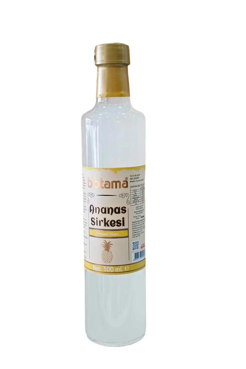 Cam şişede Biotama ananas sirkesi